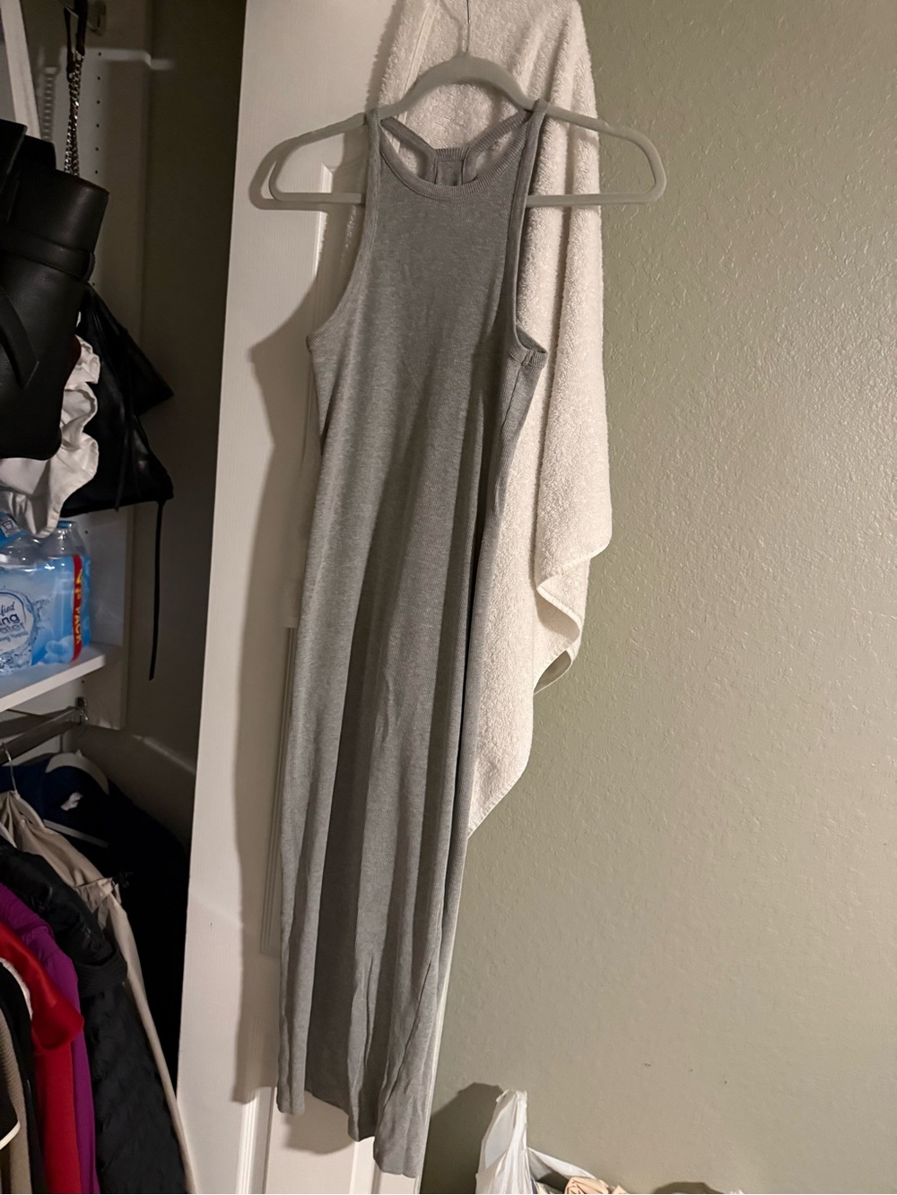 Classic Grey Racerback Maxi Dress - Brand:
